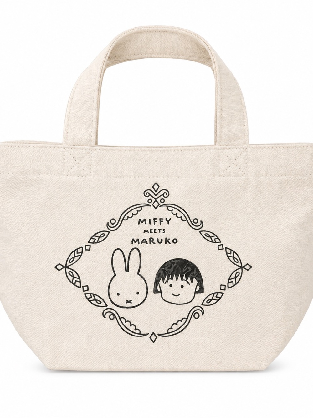 Miffy Meets Maruko Mini Canvas Tote Bag